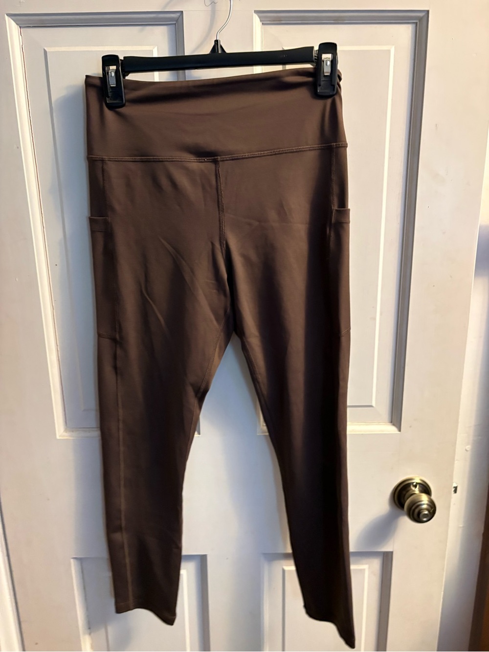 Women’s High-Waist Brown Pocket Leggings zyia 8-10